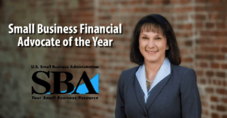 CBC SBA lender Janice Bounds recognized by U.S. Small Business Administration (SBA) as Small Business Financial Advocate of the Year.