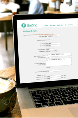 Once you sign up to the BaZing discount network, you can control your offers anywhere, anytime.