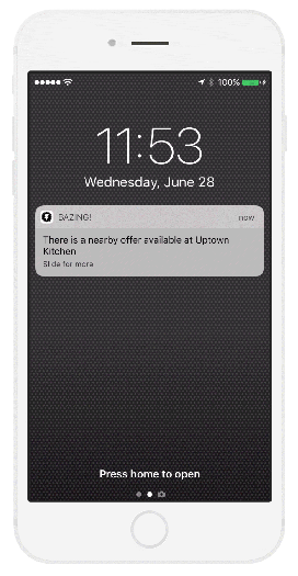 Notifications can be customized by the user.