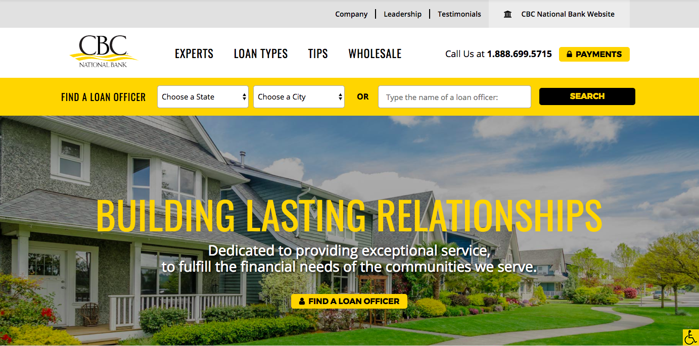 Mortgage Banking Division of CBC National Bank Launches New Website